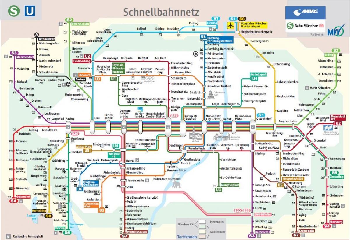 慕尼黑s1是火车的地图