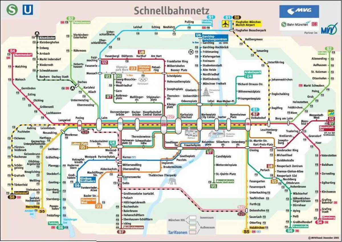 慕尼黑地铁图
