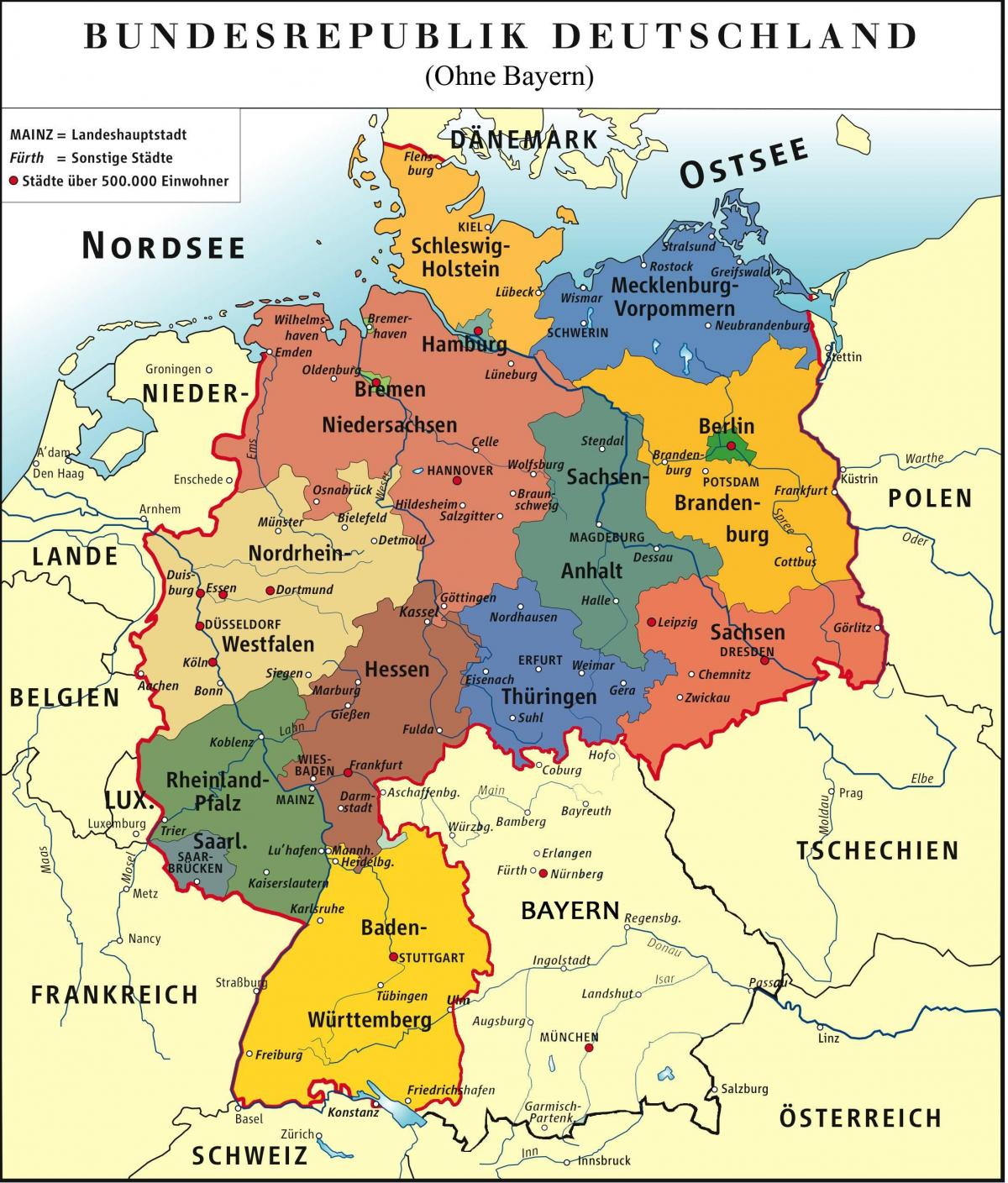 拜仁慕尼黑的地图
