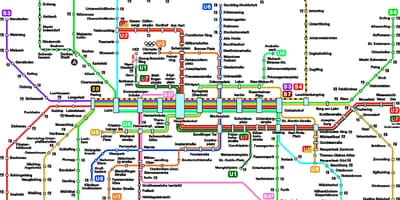 地图慕尼黑地铁
