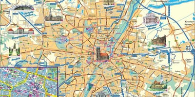 城市地图的慕尼黑德国