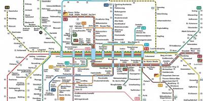 慕尼黑运输地图